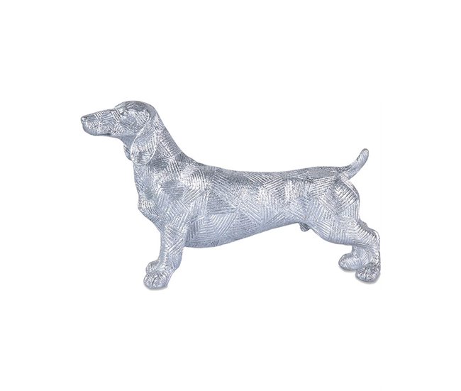 Conforama Perro Presume De Casa Lineas25*15*8plata Brillanteresina