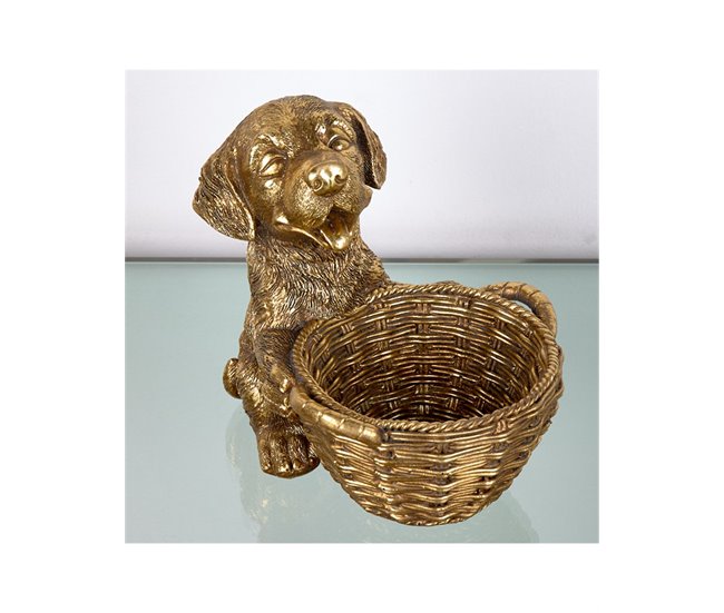 Conforama Perro Presume De Casa Patas21*19*17doradoresina