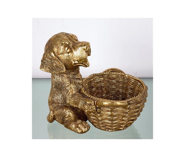 Conforama Perro Presume De Casa Patas21*19*17doradoresina