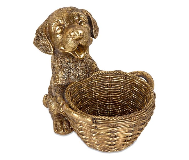 Conforama Perro Presume De Casa Patas21*19*17doradoresina