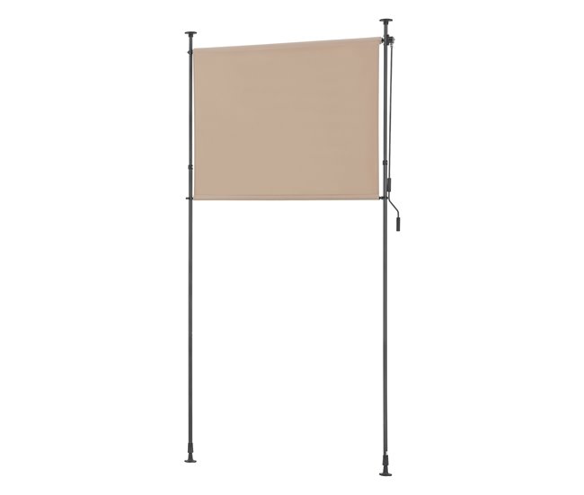 Conforama Persiana enrollable para exteriores Cimarra poliéster 150 x 270 x 310 cm color arena [pro.tec]