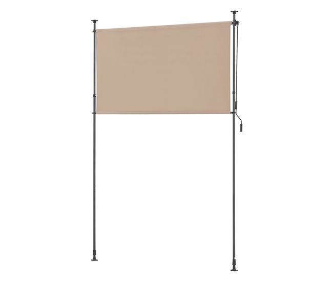 Conforama Persiana enrollable para exteriores Cimarra poliéster 200 x 270 x 310 cm color arena [pro.tec]