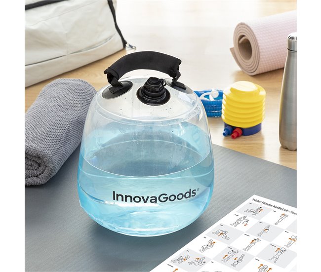 Conforama Pesa Rusa De Agua Para Entrenamiento Fitness Con Guía De Ejercicios Fibell InnovaGoods