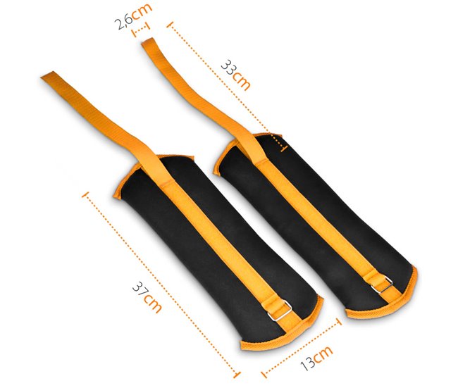 Conforama Pesas Lastradas Para Tobillo Y Muñeca 3KG Correa Ajustable Gridinlux
