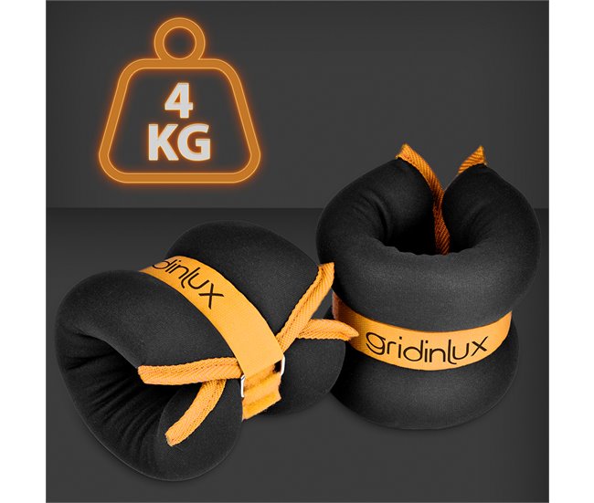 Conforama Pesas Lastradas Para Tobillo Y Muñeca 4KG Correa Ajustable Gridinlux