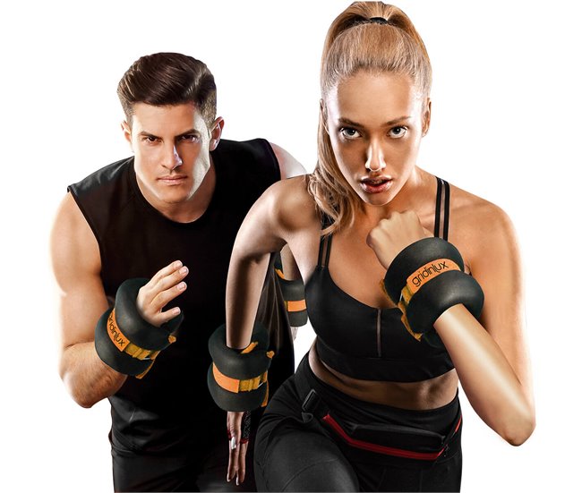 Conforama Pesas Lastradas Para Tobillo Y Muñeca 4KG Correa Ajustable Gridinlux