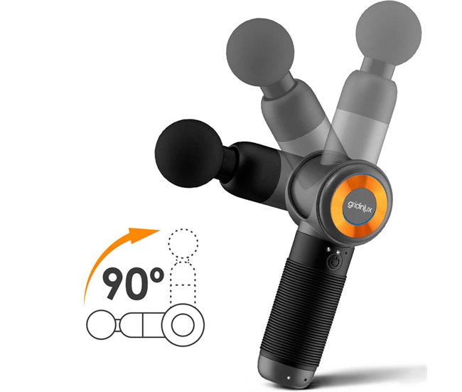 Conforama Pistola Masaje Muscular Masajeador GUN 240 Profesional 3 Modos Gridinlux