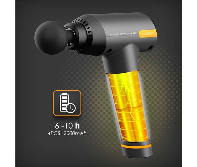 Conforama Pistola Masaje Muscular Masajeador GUN 245 Profesional 20 Modos Gridinlux