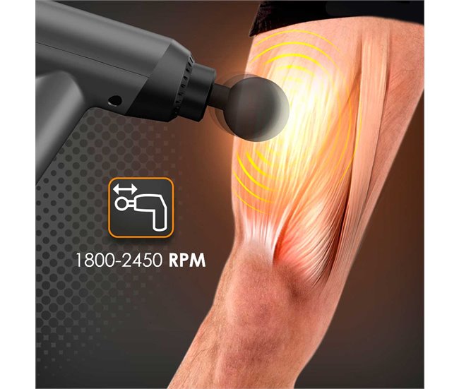 Conforama Pistola Masaje Muscular Masajeador GUN 245 Profesional 20 Modos Gridinlux