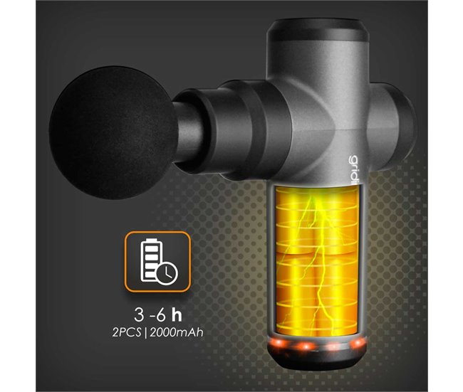 Conforama Pistola Masaje Muscular Masajeador GUN 265 Profesional 20 Modos Gridinlux