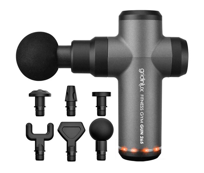 Conforama Pistola Masaje Muscular Masajeador GUN 265 Profesional 20 Modos Gridinlux