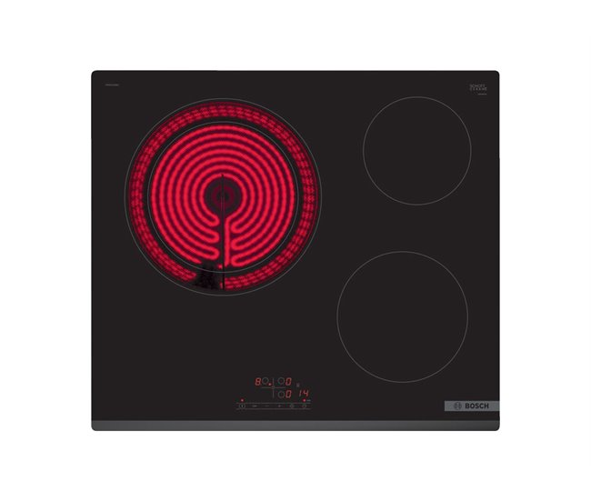 Conforama Placa vitrocerámica BOSCH PKK631BB8E 3 zonas 60cm negro