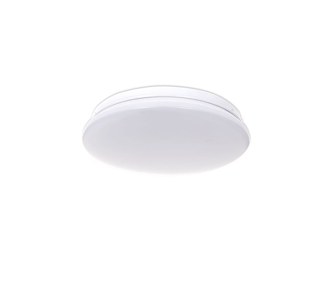Conforama plafon acrilico color blanco serie drift 25cm