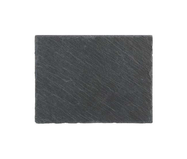 Conforama Plato Llano Secret De Gourmet Negro Pizarra (32 X 24 Cm)