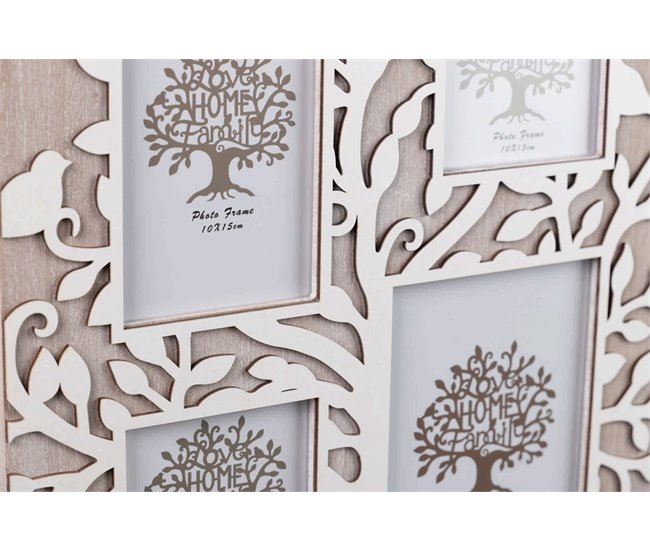 Conforama Portafotos Arbol Natural Blanco 36x2x41 Cm