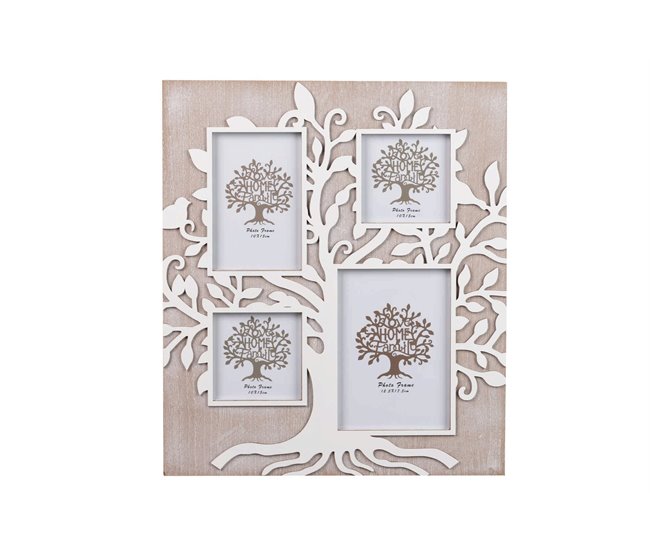 Conforama Portafotos Arbol Natural Blanco 36x2x41 Cm