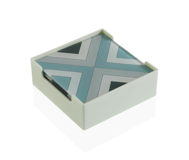 Conforama Posavasos Versa Dunard Cristal (6 Piezas) (0 6 X 10 X 10 Cm)