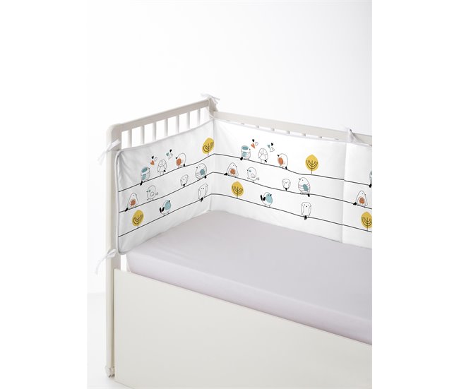 Conforama PROTECTOR DE CUNA/MAXICUNA ANASTASIA Fabricado con 100% algodón 60x60 cm