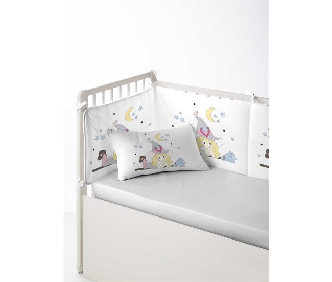 Conforama PROTECTOR DE CUNA/MAXICUNA BRUJITA Fabricado Con 100% Algodón 60x60 Cm