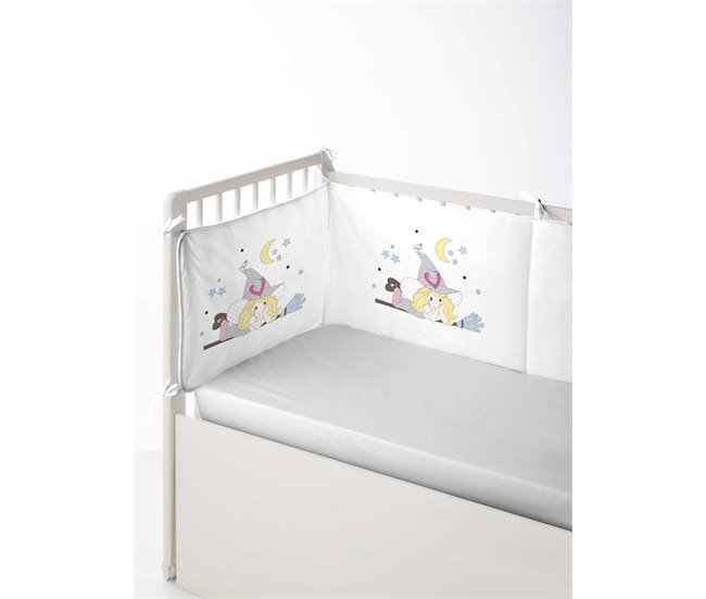 Conforama PROTECTOR DE CUNA/MAXICUNA BRUJITA Fabricado con 100% algodón 60x60 cm