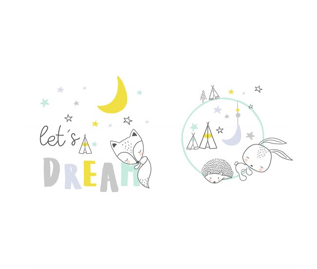 Conforama PROTECTOR DE CUNA/MAXICUNA LETS DREAM Fabricado Con 100% Algodón 60x60 Cm