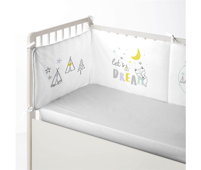 Conforama PROTECTOR DE CUNA/MAXICUNA LETS DREAM Fabricado Con 100% Algodón 60x60 Cm