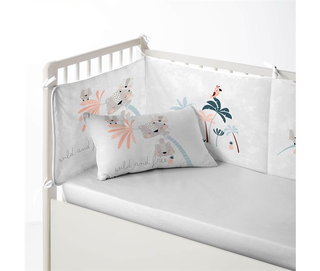 Conforama PROTECTOR DE CUNA/MAXICUNA WILD AND FREE Fabricado Con 100% Algodón 60x60 Cm