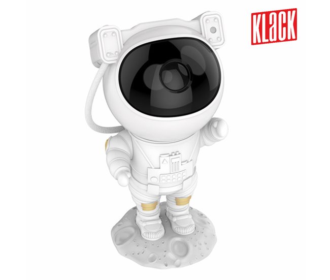 Conforama Proyector De Luz Klack® De Astronauta De Cielo Nocturno Con 7 Efectos De Nebulosa 360° Para Niños Y Adultos