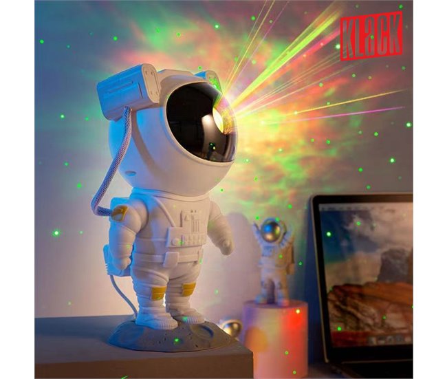 Conforama Proyector De Luz Klack® De Astronauta De Cielo Nocturno Con 7 Efectos De Nebulosa 360° Para Niños Y Adultos