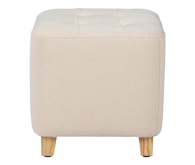 Conforama Puff CHARME 35x35cm Tejido Algodón Surtido