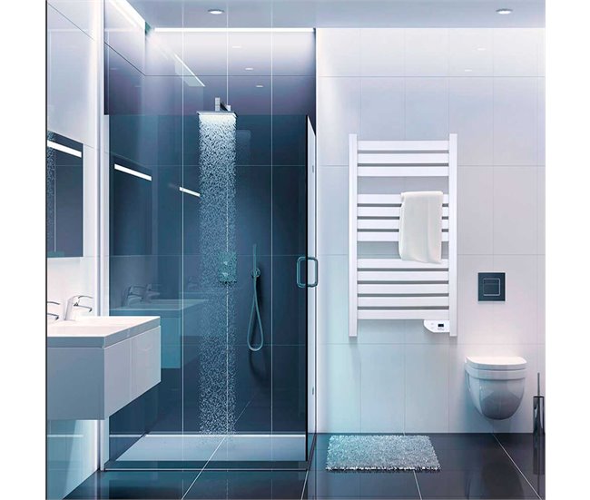 Conforama Radiador Toallero Eléctrico 500W Bajo Consumo 2 Modos Aluminio Gridinlux