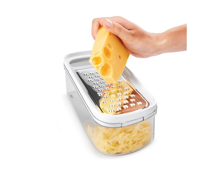 Conforama Rallador Con Depósito Metaltex Rap-Box 3 En 1 ABS Acrílico (21 Cm)