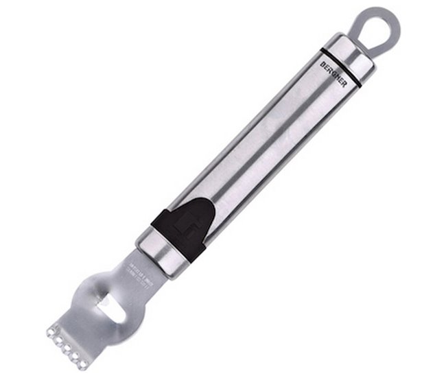 Conforama Rallador de Limones Bergner Acero Inoxidable Plateado (17 cm)