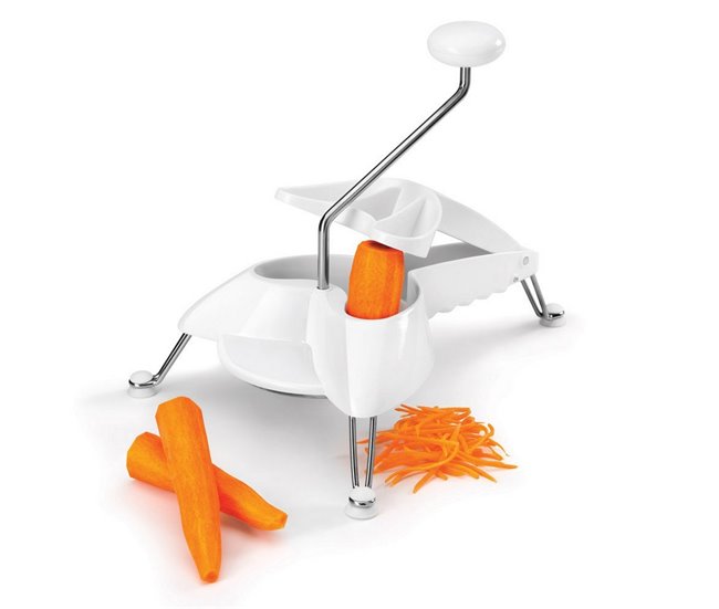 Conforama Rallador Metaltex Patas Blanco Acero Inoxidable (Ø 24 Cm)