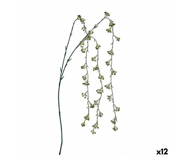 Conforama Rama Flores Verde Plástico 7 x 5 x 115 cm (12 Unidades)