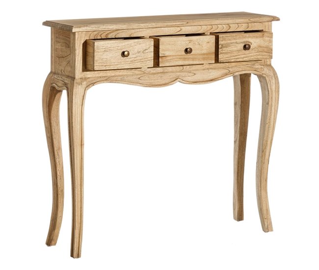 Conforama Recibidor 85 X 23 X 80 Cm Natural Madera De Mindi