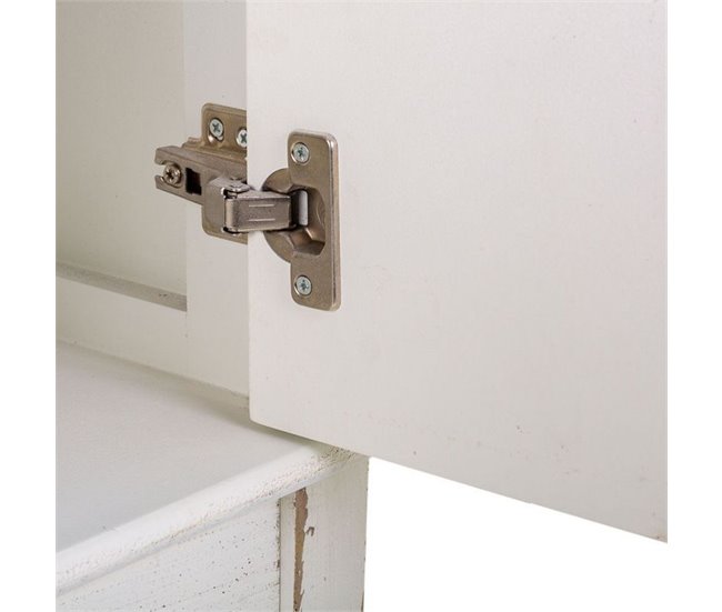 Conforama Recibidor Blanco De Madera De Abeto Y Mdf De 81.5x39x90 Cm