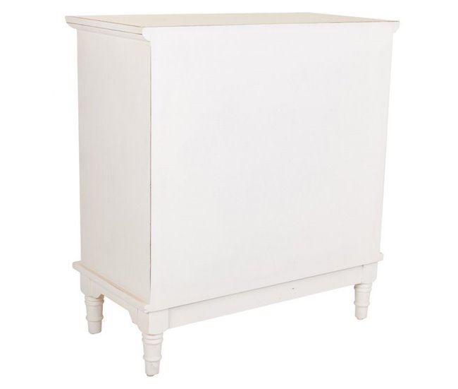 Conforama Recibidor Blanco Envejecido De Madera De Abeto Y Mdf De 73x36 5x78 Cm