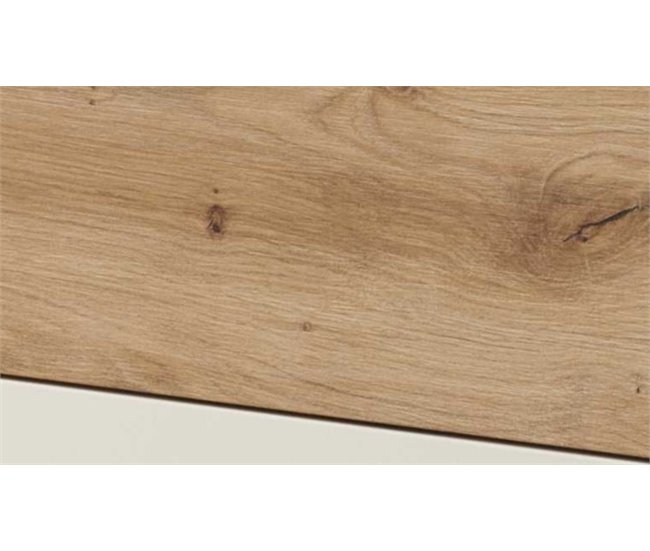 Conforama Recibidor DAHLIA Con Espejo Y Cajón Blanco Y Roble