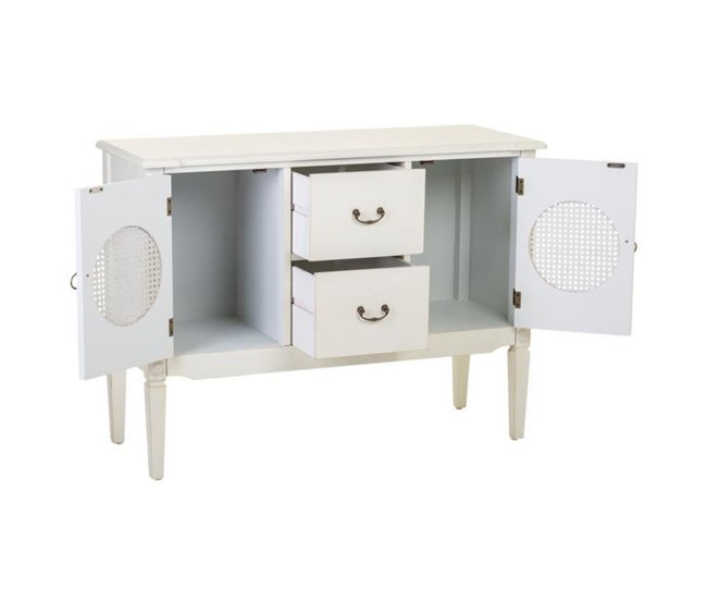 Conforama Recibidor De Madera Con Rejillas 106x40x78 Cm