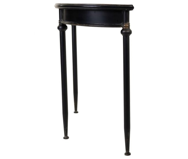 Conforama Recibidor En Metal Negro 124 5x43 5x75 5h Cm