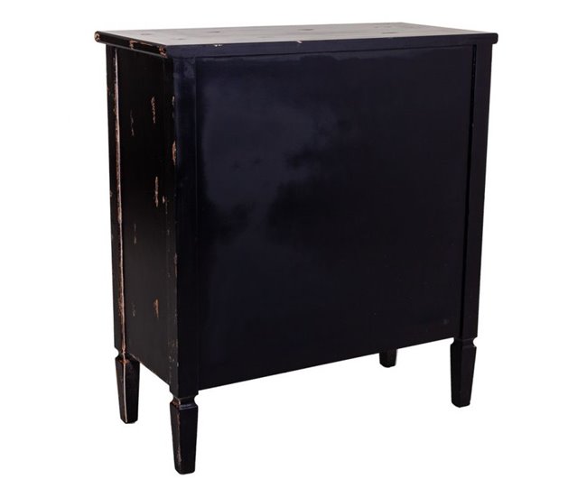 Conforama Recibidor Exótico Negro Con1 Cajón Y 2 Puertas De Madera De Abeto De 80x36x88 Cm