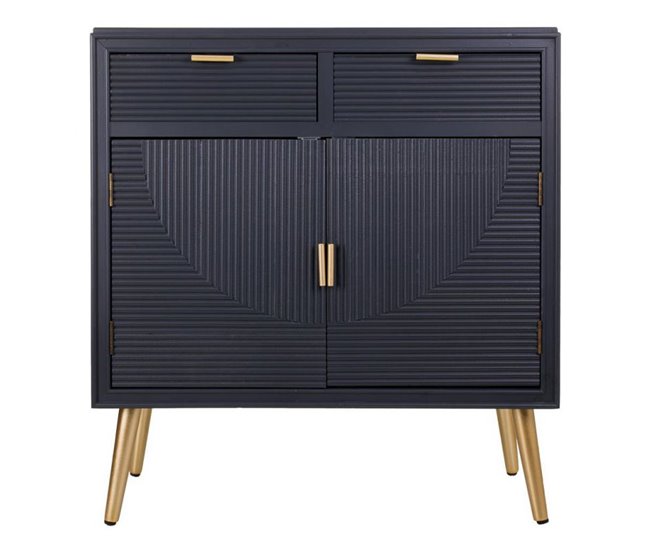 Conforama Recibidor GRIS ANTRACITA Con 2 Puertas Y 2 Cajones De 80x36x85.5 Cm