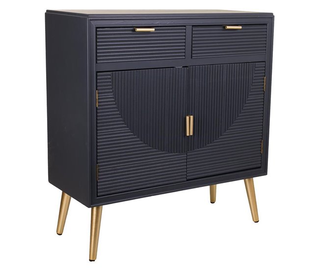 Conforama Recibidor GRIS ANTRACITA con 2 puertas y 2 cajones de 80x36x85.5 cm