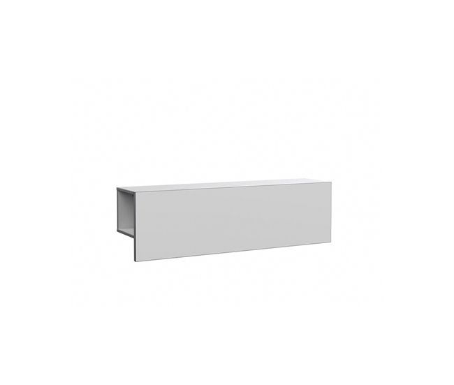 Conforama Recibidor MULTIFUNCIONAL 120x35x27cm blanco mate y gris