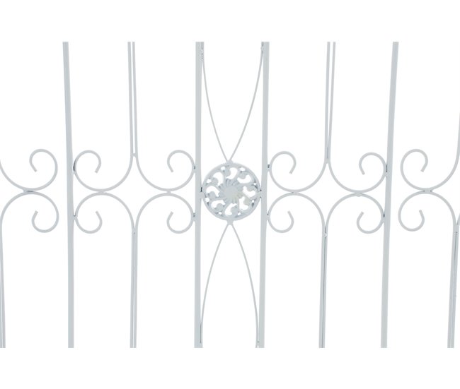 Conforama Reja De Jardín Mangold En Metal Blanco 1X124X116 Cm