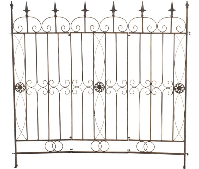 Conforama Reja De Jardín Mangold En Metal Bronce 1X124X116 cm