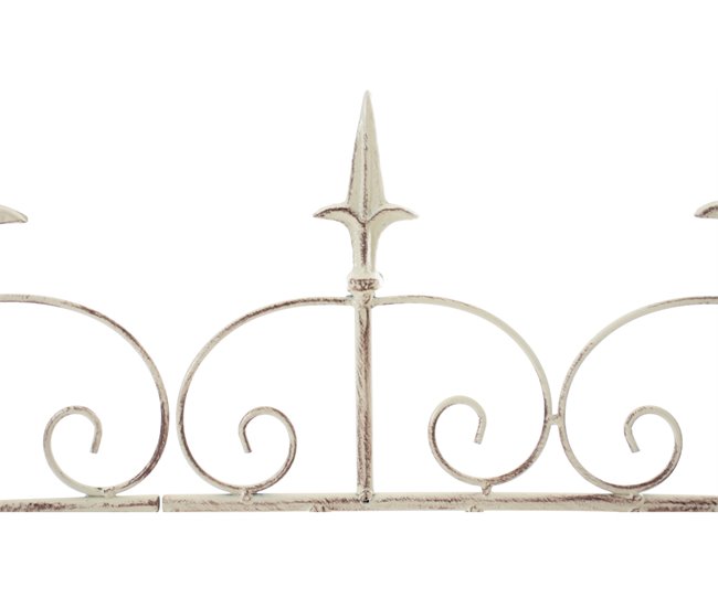 Conforama Reja De Jardín Mangold En Metal Crema Antiguo 1X124X116 Cm