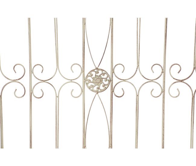 Conforama Reja De Jardín Mangold En Metal Crema Antiguo 1X124X116 Cm