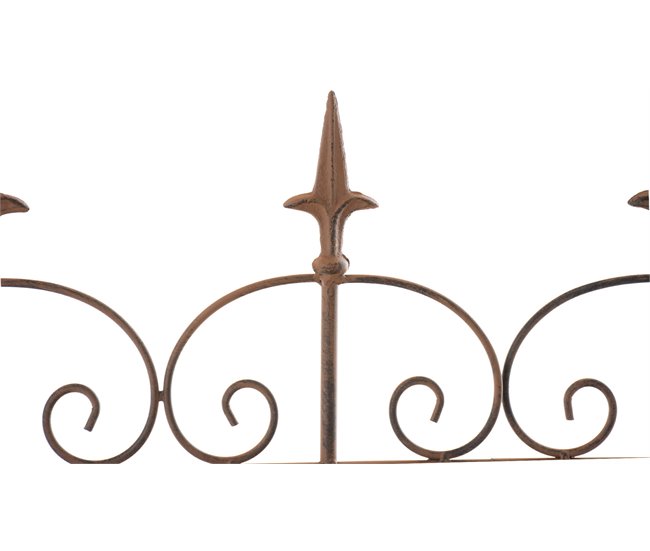 Conforama Reja De Jardín Mangold En Metal Marrón Antiguo 1X124X116 Cm